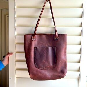 Handmade bag from Hawks and Doves- tan